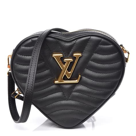 louis vuitton new wave heart bag black|LOUIS VUITTON Calfskin New Wave Heart Bag Black.